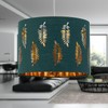 firstchoicelighting Dark Green Pendant Shade, Easy Fit Ceiling Lightshade, Fern
