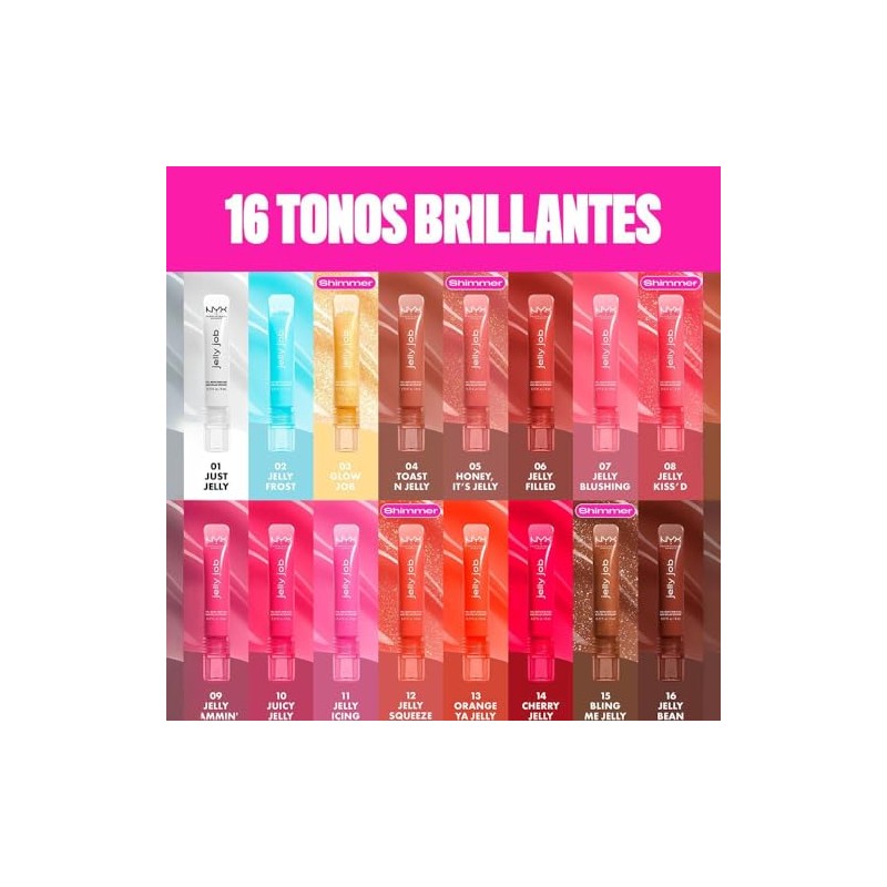 NYX Professional Makeup, Jelly Job Gloss -Tono Jellybean