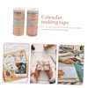 TEHAUX Artistic 10 Roll Washi Tape Set Calendar Paper Tape