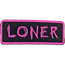 Yungblud Loner Iron On Patch (One Size) (Pink/Black)