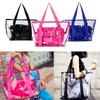 Summer Vacation Transparent Beach Bag Swim Travel Bag LD-033/Blue 10ea