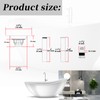 Freestanding Bathtub Rough-in Kit With Stainless Steel Tail Pipe and