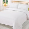 Brentfords Plain Dye Duvet Quilt Cover with Pillow Cases Bedding