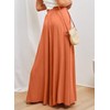 Dokotoo Stretch Drawstring Tie Elastic Waist Wide Leg Linen Pants