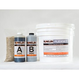 Roklin Systems Inc. FlexSet Rapid Concrete Repair 3 Gallon Kit