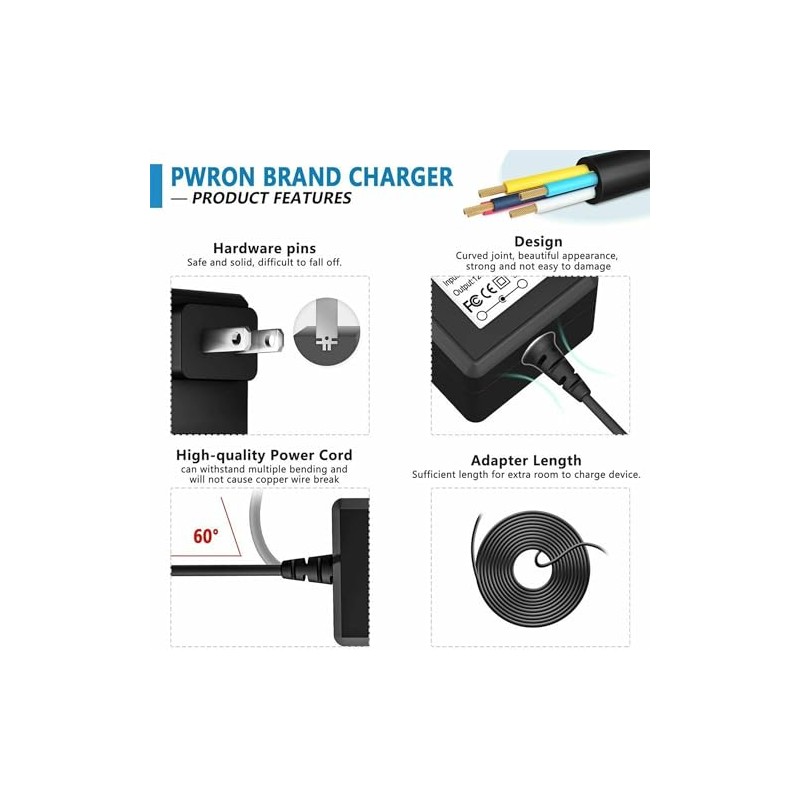 PwrON AC to DC Adapter for Teeth Whitening Mini-House Smile