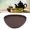Wood Serving Tray Sturdy Bamboo Simple Elegant Triangular Multifunction Wooden