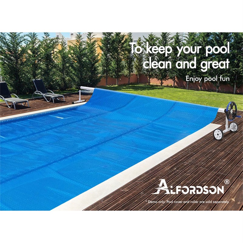 ALFORDSON Pool Cover Roller 8PCS Straps Kit Solar Swimming Pool
