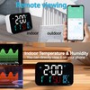 Luocute WiFi Smart Clock, Weather Station Alarm Date Day Large