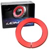 iJDMTOY Anodized Red Aluminum Keyless Engine Push Start Button Decoration