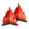 Luckious Brand 3D Decorative Cardboard Campfire Centerpiece - Artificial Fire,