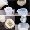 Filtering Net for Food Filtering, Heat Resistant Strainer, Set of