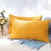 CALIYO Cushion Cover, Corduroy Plain Set of 2 Cushion Covers,