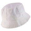 Armycrew Oversized Big Size Men's Cotton Bucket Hat, White, X-Large-XX-Large