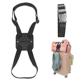 Luggage Straps Bag Bungees, Adjustable TSA-Approved – High Elastic Suitcase Belt for Securing Carry-On (1 Pack Black)