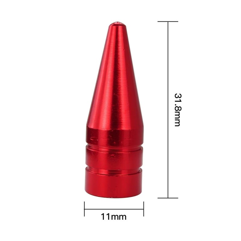 8 Purple Long Spiked Valve Stem Caps Mental Thread Kit/Set