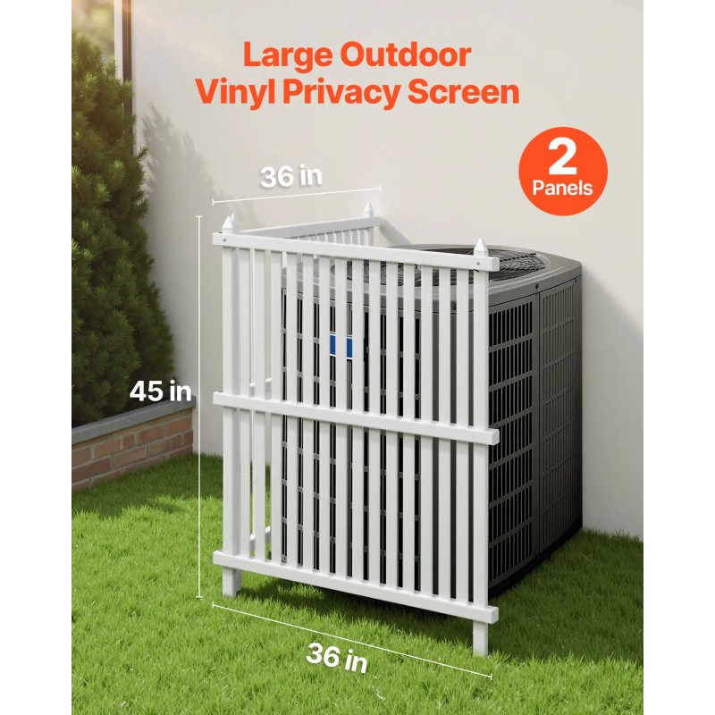 2 Panels Outdoor Privacy Screen 36 X 45 Air Conditioner