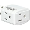 White 3outlet Cube Tap/Adapter