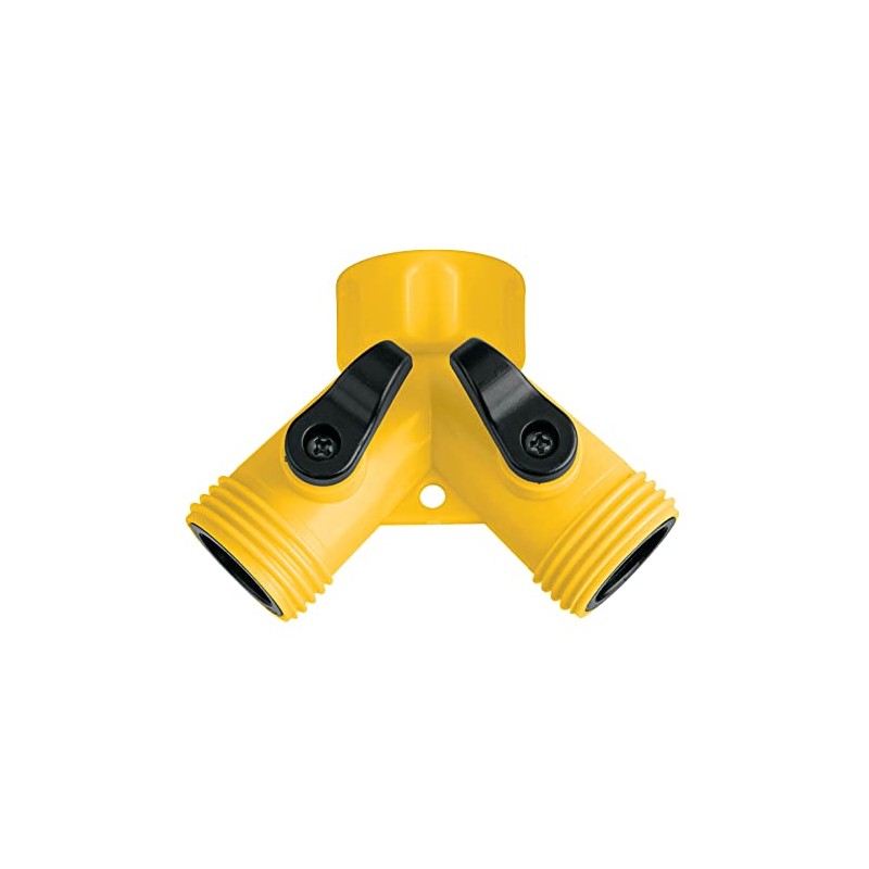 Pretul AD-2P, Conector "Y" plástico, válvula de cierre independiente, entrada