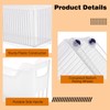 OMISTAR 3 Pcs Clear Plastic Pantry Storage Organizer Bins, 13.4
