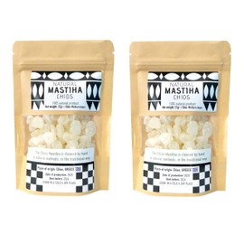 IconsGr Chios Mastiha Tears Gum Greek 100% Natural Mastic Packs From Mastic Growers 50gr (2x25gr Medium Tears)
