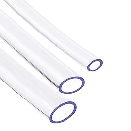 Yesallwas PVC Clear Hose Tubing, 3mm 4mm 5mm ID, 9 Meters Lengh in All, 1mm Thickness, Plastic Flexible Tube Pipe for Transfer Water Oil Air