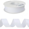 Ribbli White Grosgrain Ribbon, 1 inches x Continuous 25 Yards,Use