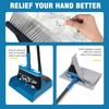JEHONN Dustpan and Brush Set, 54 inches Long Handle Swivel