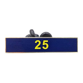 The Pin People 25 Years of Service Blue Citation Bar