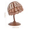 Toddmomy Hat Stand Rack Wig Display Rack Round Hat Stand