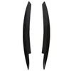 Pair Car Headlight Eyebrows Left Right Glossy Black Modification Replacement