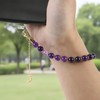 Amethyst Natural Stone Phone Charm Beaded Wrist Strap Lanyard