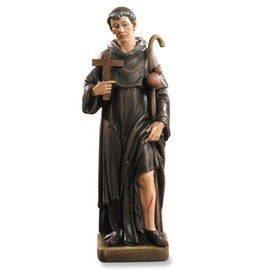Trinity Church Supply Saint Peregrine Statue Catholic Durable Tabletop or Desk Display, 8.25 Inch Height