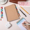 ElevateTech A-Z Alphabet Tabs, 24 Sheets A-Z Multicolor Sticky Alphabet