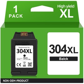 SUNPRINTZ 304 Printer Cartridges Black XL, Printer Cartridges 304 Compatible with HP 304 Black, 304 XL Black for HP Envy 5030 5010 5020 5032 5000 DeskJet 2620 3750 3760 2600 3700 2630 3720 2622 3762