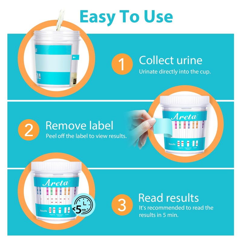 Areta MUTIDURG Test Cup - 12 Panel Urinary at Home