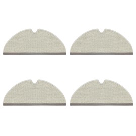 SONGRUI Replacement Spare Microfiber Mop Cloth Pad Compatible With Roborock E4, E5, S5, S5 Max, S6, S6 Pure, S6 MaxV, Q5, Q5 Pro, Q5 Pro+, Q7, Q7 Max, Q8 Max And Q8 Max+ Vacuum Robots 4 Pcs Kit