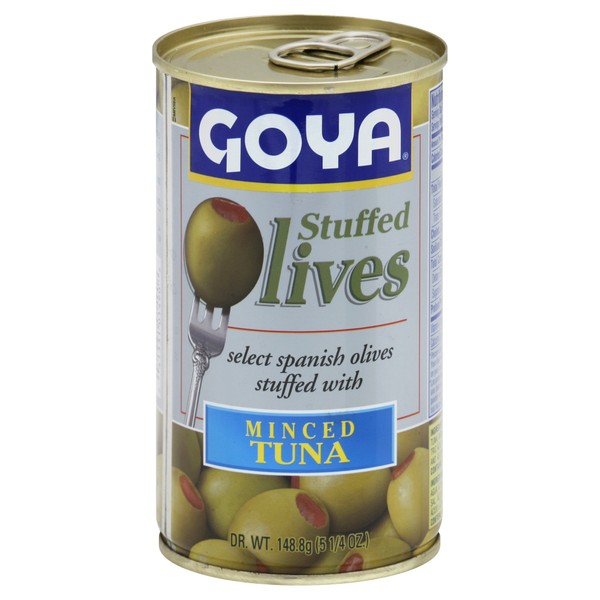 Goya Minced Tuna Stuffed Olives, 5.25-Ounce (Pack of 12)
