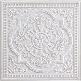 Ceiling Tiles, 3D Wall Panels Foam Peel and Stick, 16 Pcs Waterproof Ceiling Tiles Foam, Covered 21 Sq.Ft, Easy to Install for Ceilings and Wall Decor (13.8 x 13.8 inch)