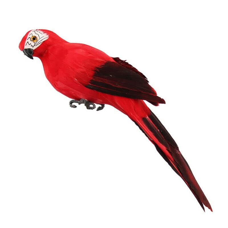 TEAMWILL 6PACK 10inch 25cm Lifelike Artificial Birds Feathered Fake Shoulder