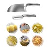 Stainless Steel Crinkle Cutter - Wavy Vegetable & Fruit Knife