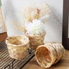 Ciieeo 4Pcs Small Woven Baskets Portable Storage Baskets for Desktop