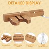 Gugxiom Light up Wooden Guitar Stand,Note Pattern Designs,Guitar Wall Mount
