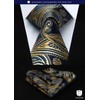 HISDERN TA5-01S Business Necktie, Square Set, 5 Pieces, Stylish, Gift