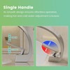 Geobella Bathroom Sink Faucet Modern Single Hole 1-Handle Faucet, Brushed