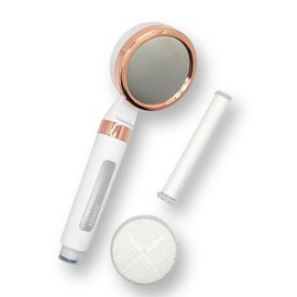Soonsoo Water Dual NSF Filter Shower Head (6 Stages), White & Rose Gold