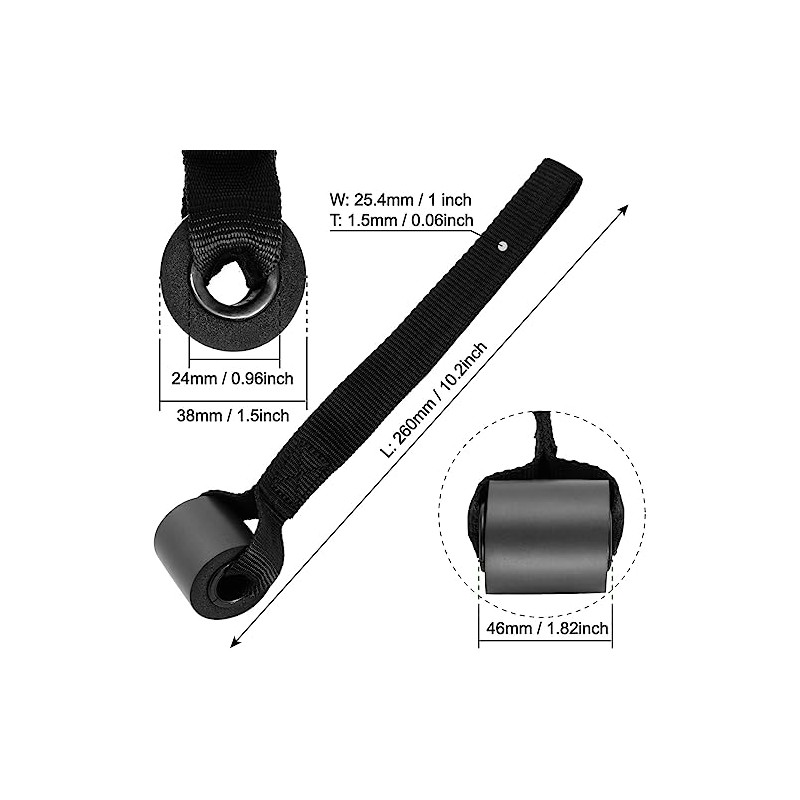 Accesorio de anclaje de puerta con banda de resistencia y