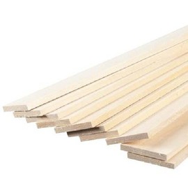 Bass Wood 1/4 X 2 x 24in (3) BWS3462 - Quantity is Listed in Parenthesis in Title