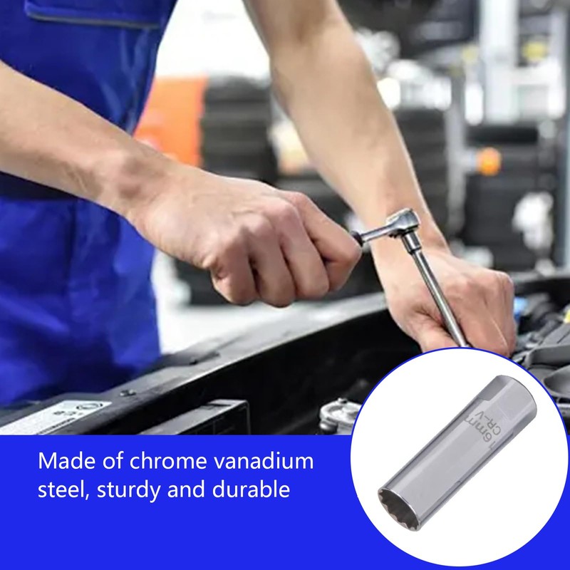 Funnaura 16mm Spark Plug Socket, Spark Plug Removal Tool for