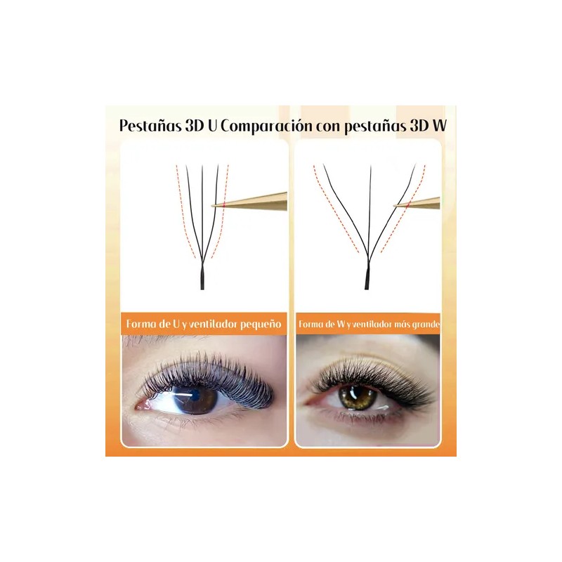 Extensiones De Pestañas Masscaku U 3d, U Shaped 3d W